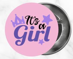 ✨ Novelty Badge Pins | Gender Reveal Edition 👶