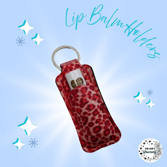✨ Cheetah Spots Lip Balm Holder | Keyrings 🔑