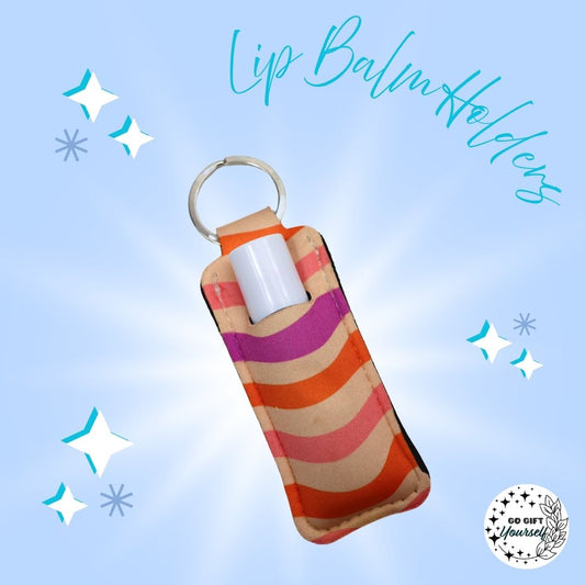 ✨ Funky Waves Lip Balm Holder | Keyrings 🔑