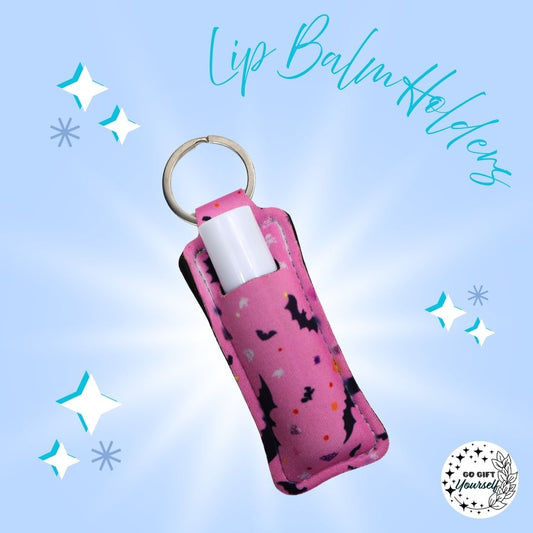 ✨ Spooky Bats Lip Balm Holder | Keyrings 🔑