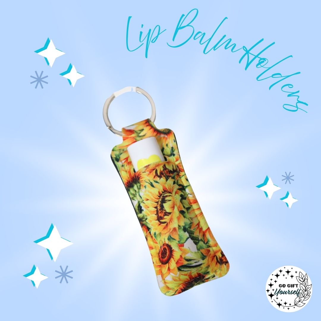 ✨ Sunflower Lip Balm Holder | Keyrings 🔑