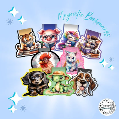 🔖 Animals Edition | Magnetic Bookmarks 📚
