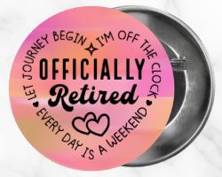 ✨ Novelty Badge Pins | Retirement 🧓