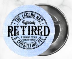 ✨ Novelty Badge Pins | Retirement 🧓