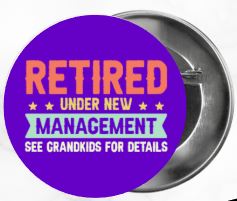 ✨ Novelty Badge Pins | Retirement 🧓