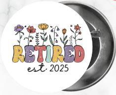 ✨ Novelty Badge Pins | Retirement 🧓