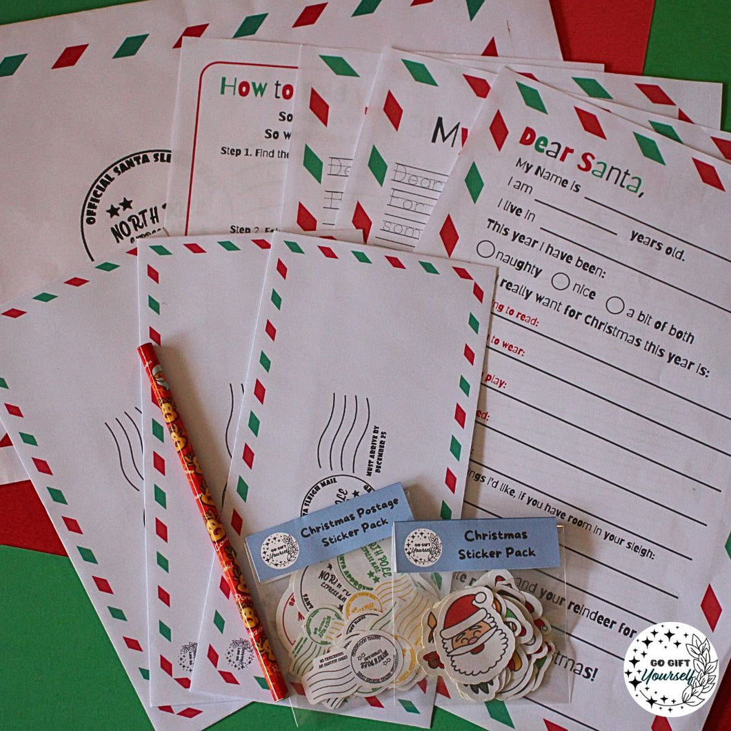 Kids Christmas Santa Letter Pack