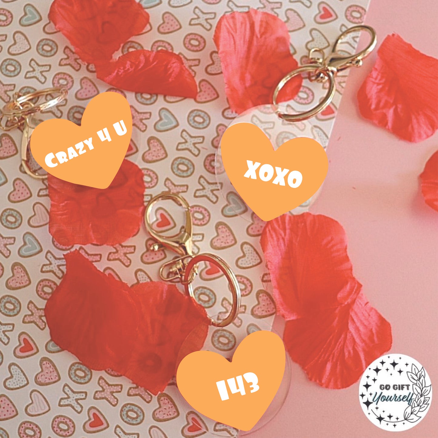 Valentine's Love Keyrings