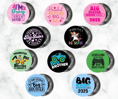 ✨ Novelty Badge Pins | Family Soon To Be 👨‍👩‍👧‍👦