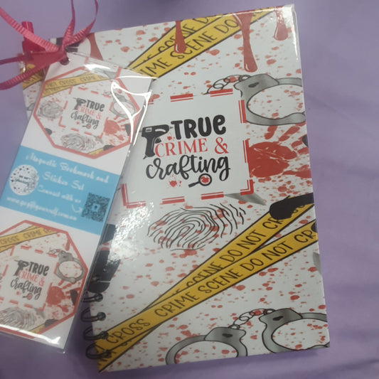 📓 True Crime and Crafting | A5 Notebook Set 🌟