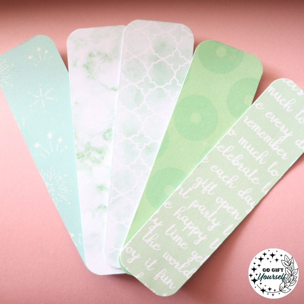 Light Green Laminated Bookmarks