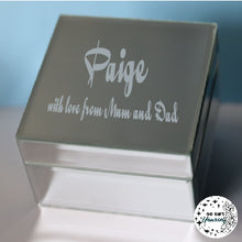 Load image into Gallery viewer, Personalised Mirrored Keepsake Box
