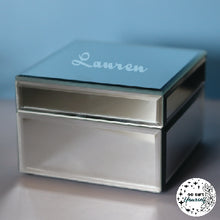 Load image into Gallery viewer, Personalised Mirrored Keepsake Box
