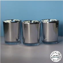 Load image into Gallery viewer, Set of 3 Personalised Silver Candle Holders
