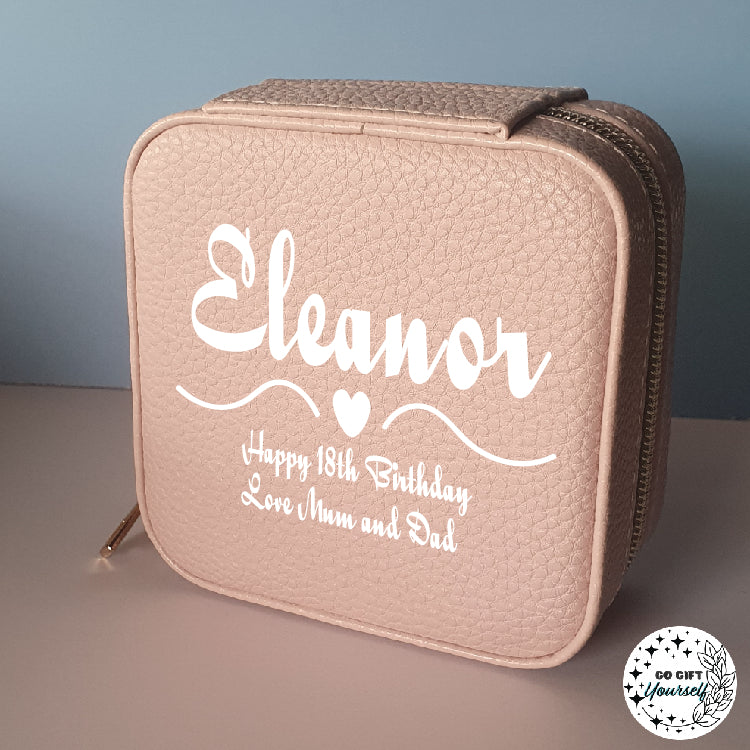 Personalised Commemorative Birthday Jewellery Case