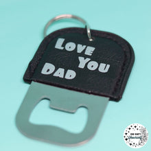 Load image into Gallery viewer, Personalised Faux Leather Bottle Openers
