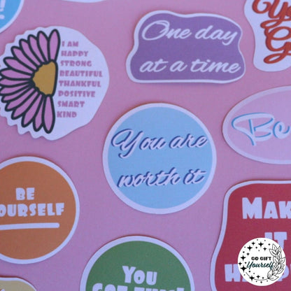 Positive Affirmations Sticker Pack